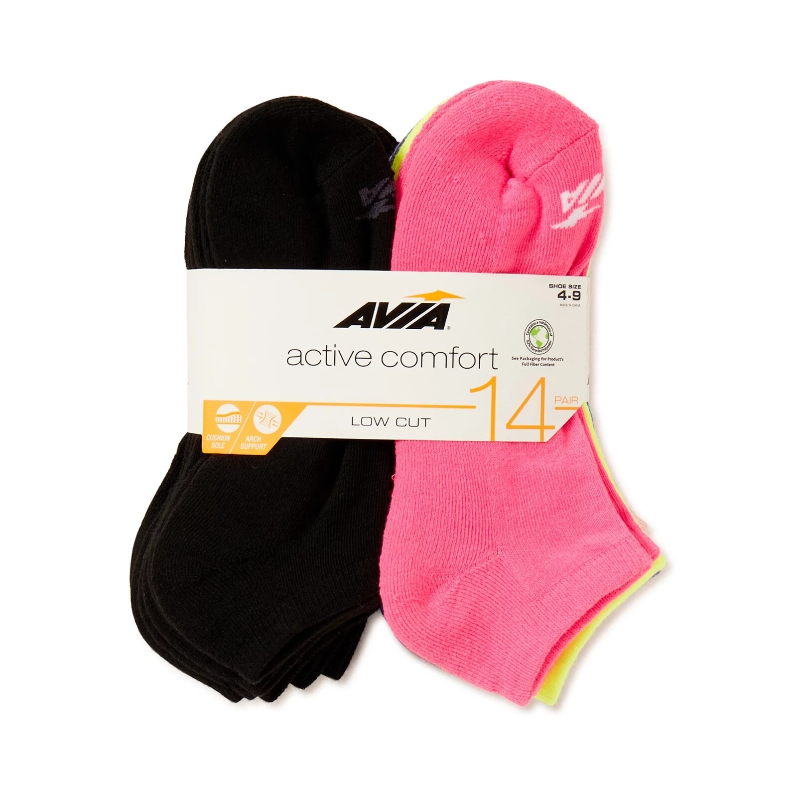 Avia® Women's Cushioned Low Cut Socks, 14-Pack NEW!!!!!!!!!!!!