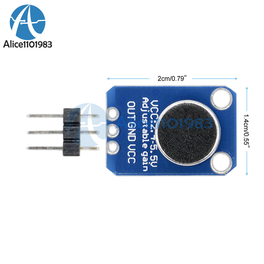 10PCS Electret Microphone Amplifier MAX4466 With Adjustable Gain For Arduino