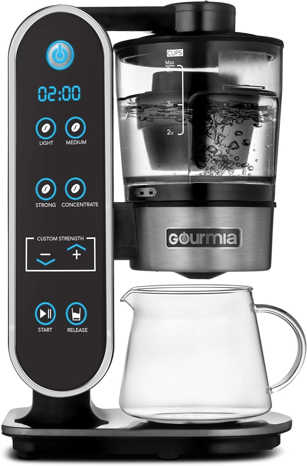 Gourmia GCM7800 Brewdini™ Digital Cold Brew 5 Cup Brew, Stainless Steel