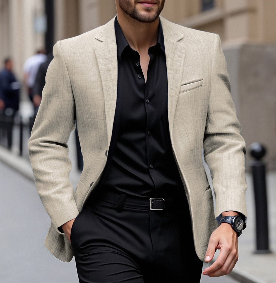 Men's Casual Blazer Lightweight Sports Coat Daily Business Wedding Party Jackets