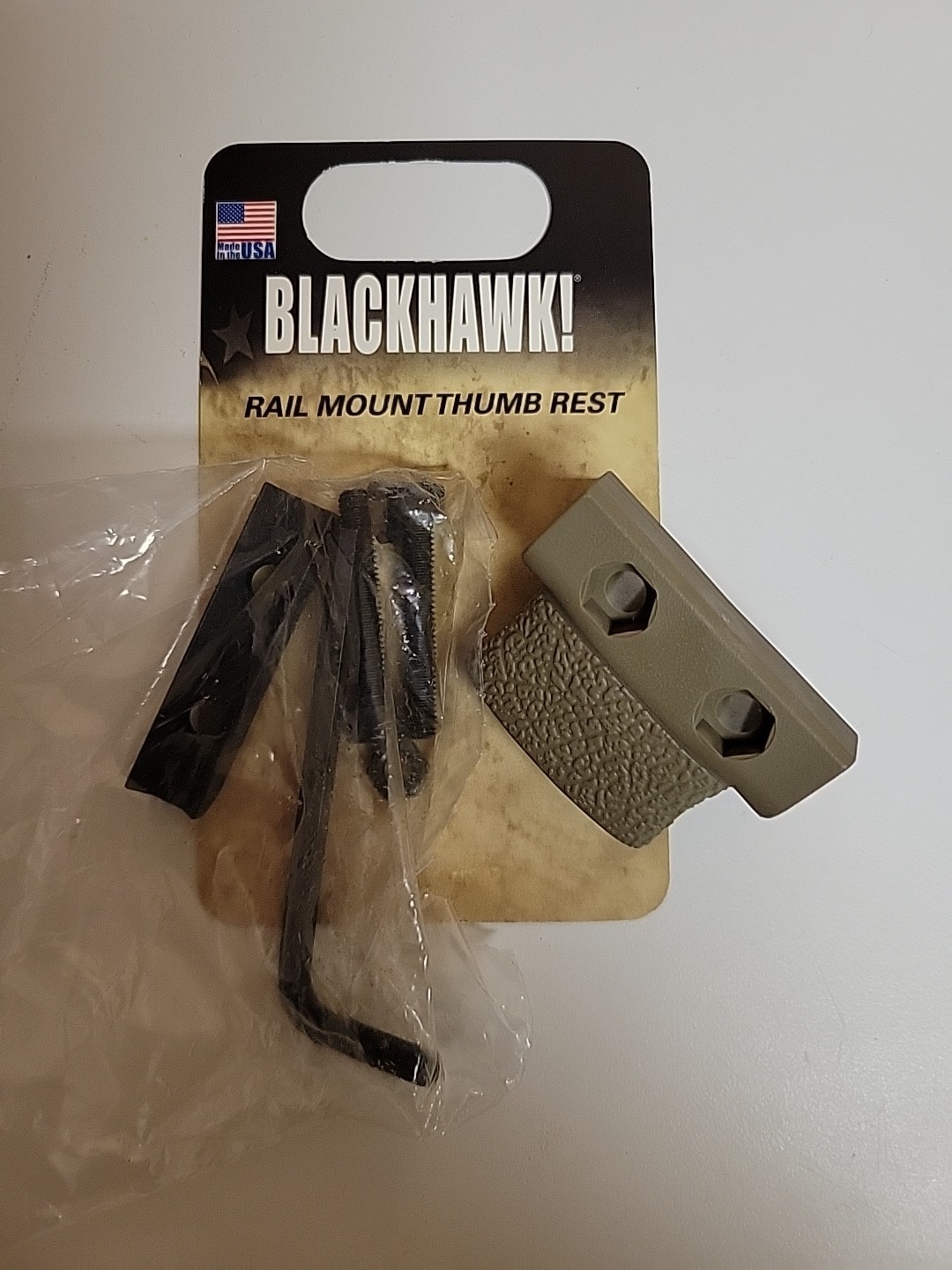 Blackhawk! Rail Mount Thumb Rest Model  71RM00DK NEW IN PACKAGE