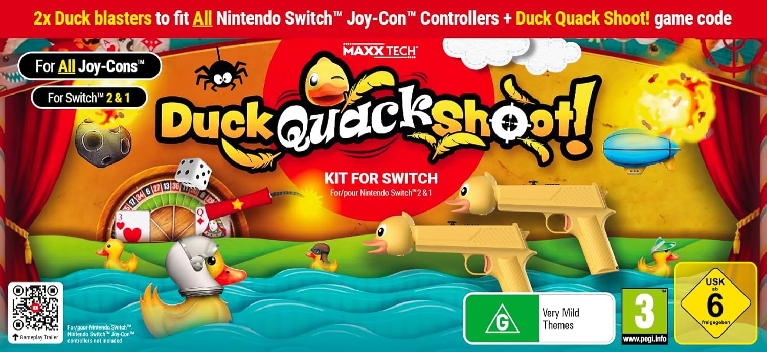 Duck, Quack, Shoot! Kit for Nintendo Switch 2 & 1 (Nintendo Switch) (UK IMPORT)