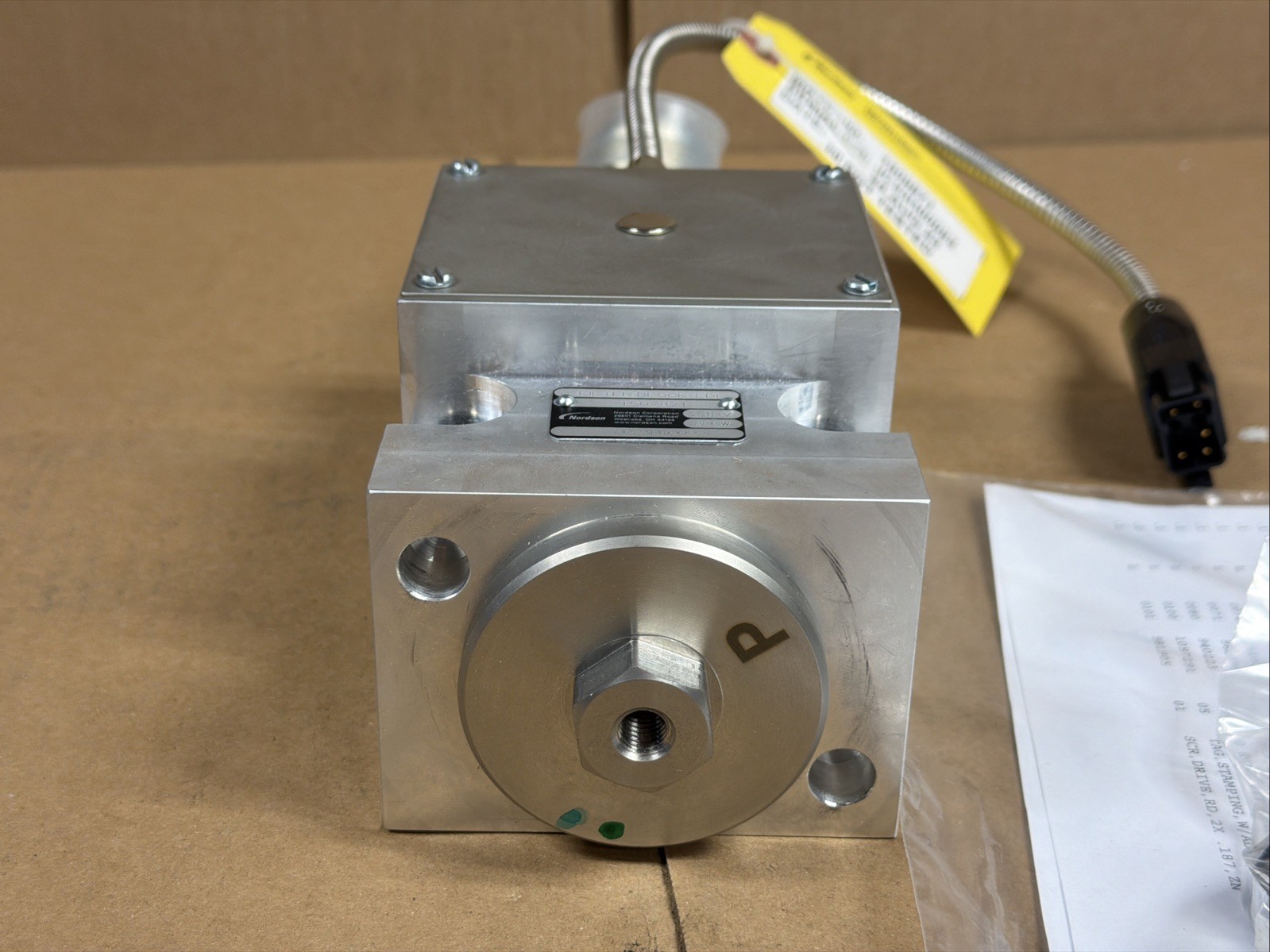 Nordson 1509871 EDI Ultracoat Hot Melt Fluid Filter Block 240V 800W FAST SHIP
