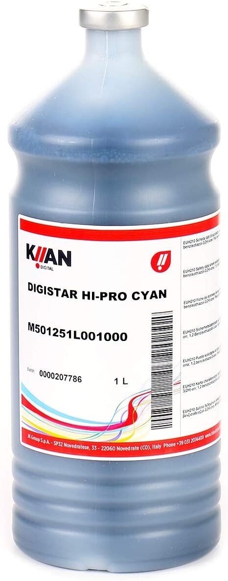 Kiian Digistar HI-PRO Sublimation Ink Refills 1 Liter - CYAN
