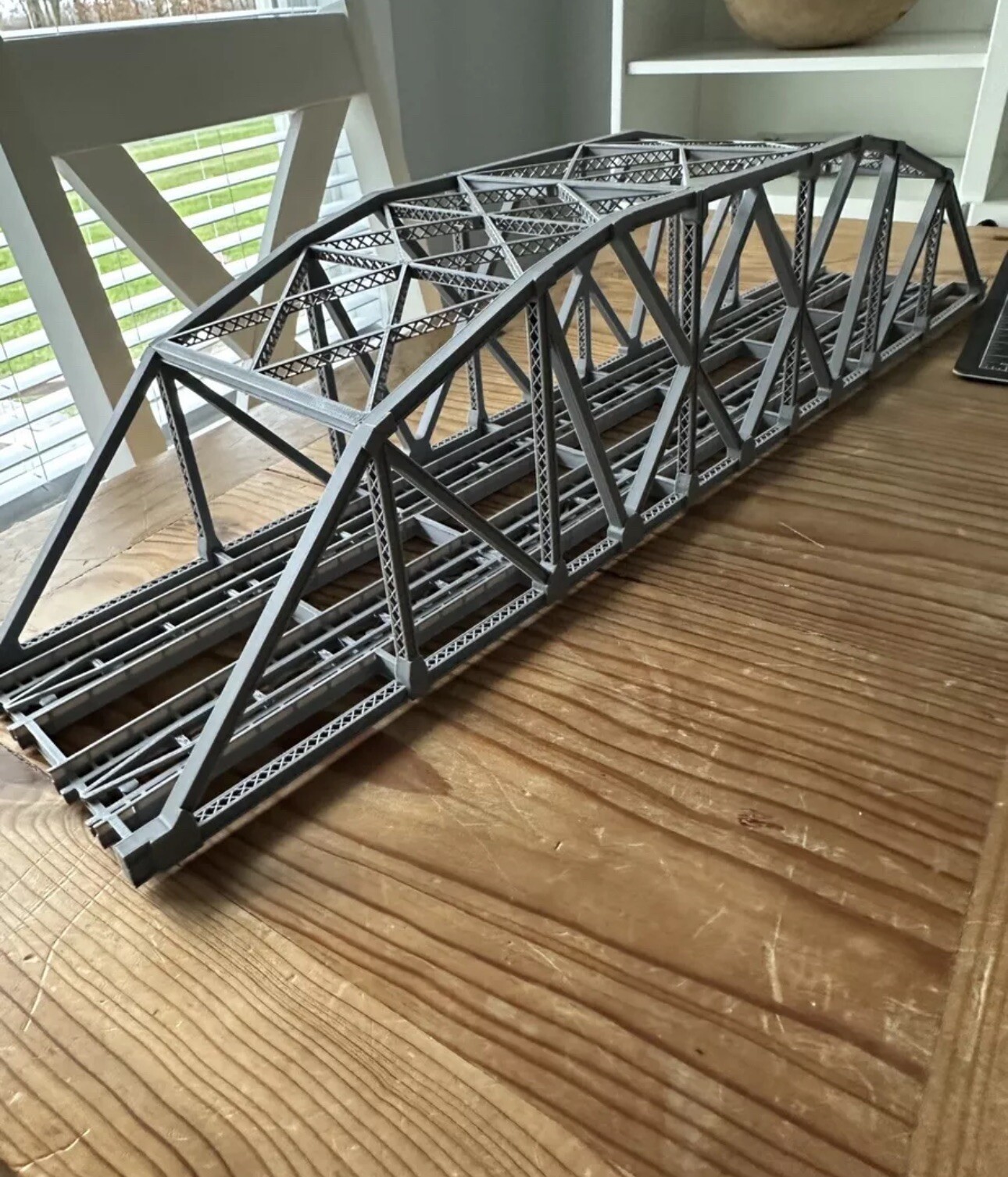HO SCALE 31.5 Inch (232 Feet) ARCHED TRUSS BRIDGE Double Track "not assembled"