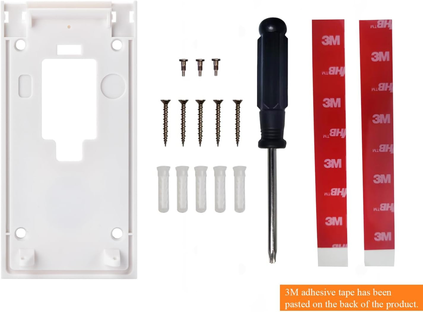No-Drill Adhesive Mount for Ring Video Doorbell (2nd Generation - 2020 Release)