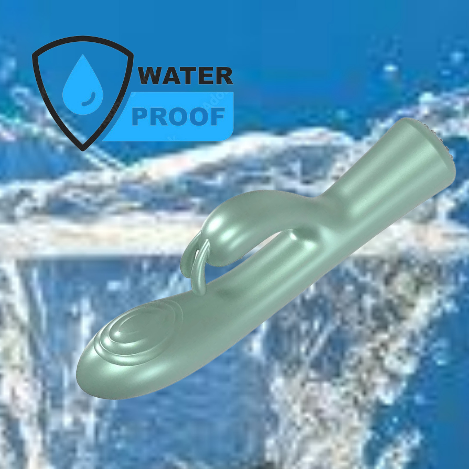 Rechargeable Rabbit Vibrator Silicone Powerful Vibrating G-spot Clit Stimulator