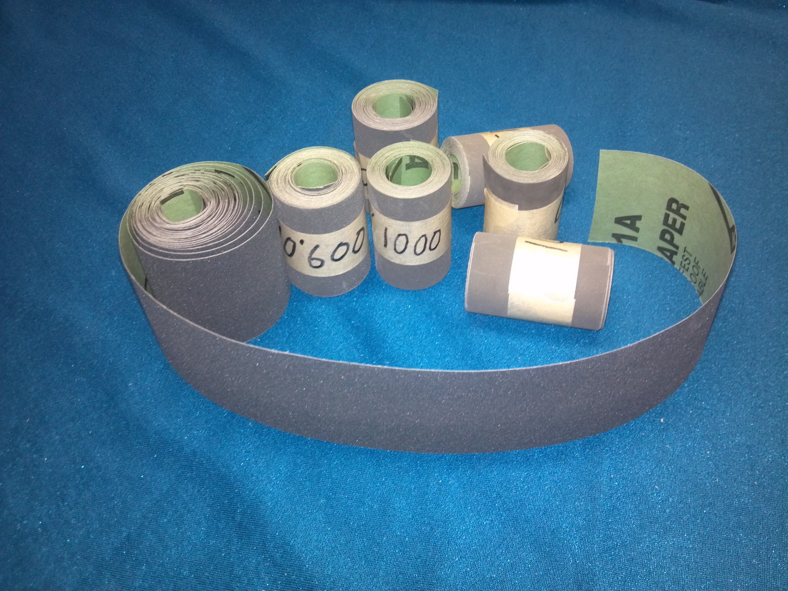 2" Klingspor Sandpaper Strips Set Of 7 400G-2000G Cue Building "10 feet"