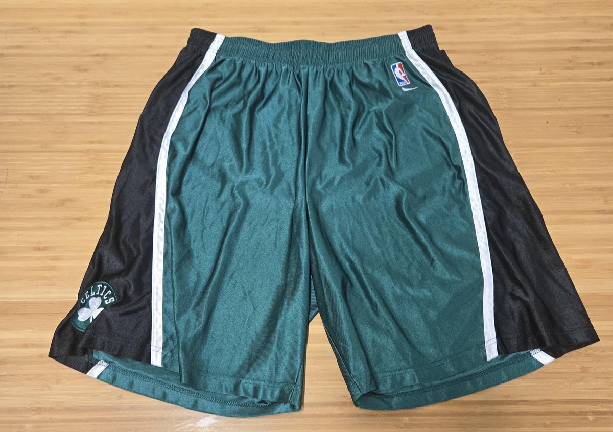Boston Celtics Shorts Mens XXL Green Black NBA Basketball Nike Team Training