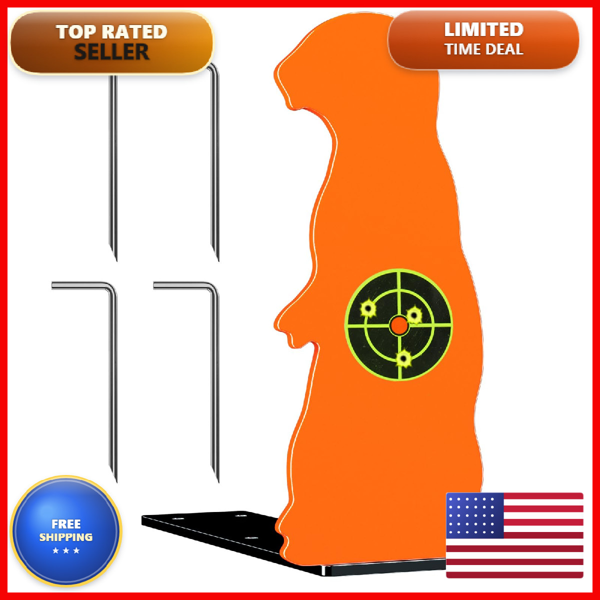 Highwild Resetting Target Rated For .22 - And 2.5 Inch Shooting Steel