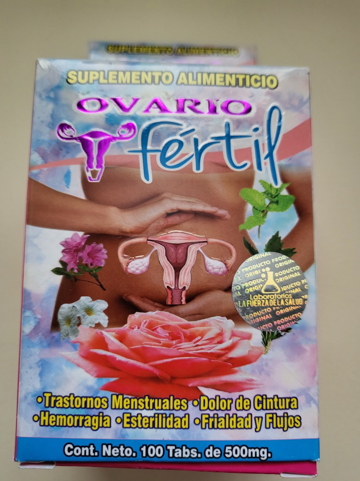 Ovario Fértil Suplemento / Healthy Ovary Supplement 60 Capletas