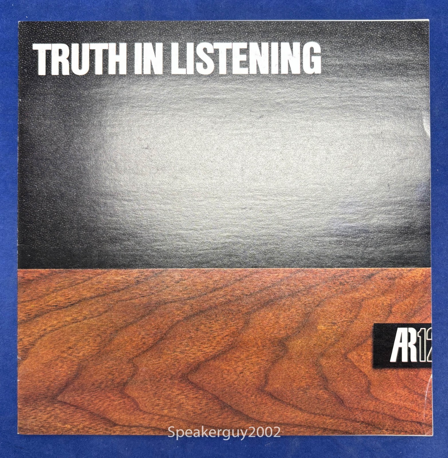Original 1977 AR - Acoustic Research "Truth in Listening" Sales Brochure