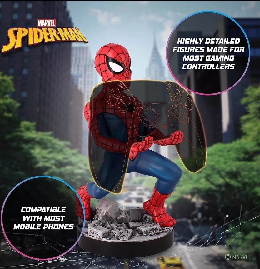Marvel Spider Man Phone and Controller Holder by Cable Guys NIB