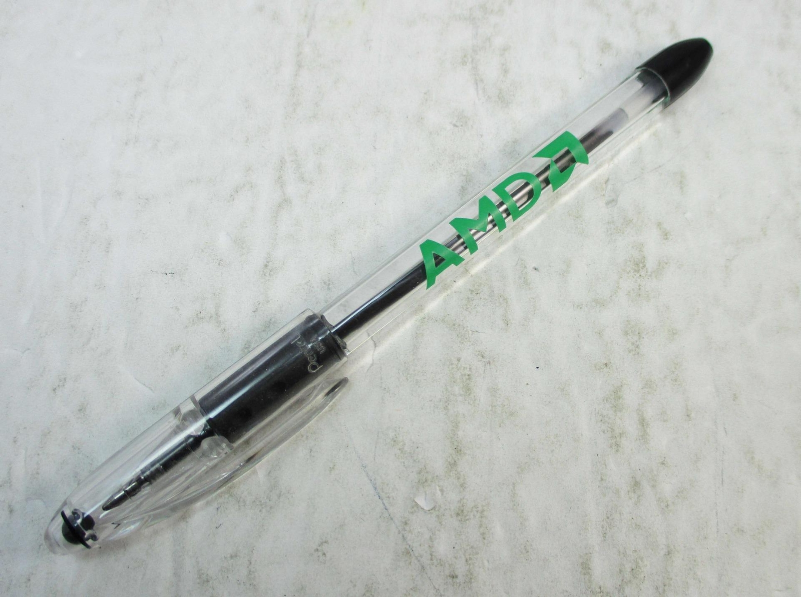 AMD Advanced Micro Devices Logo Clear Ballpoint Pen
