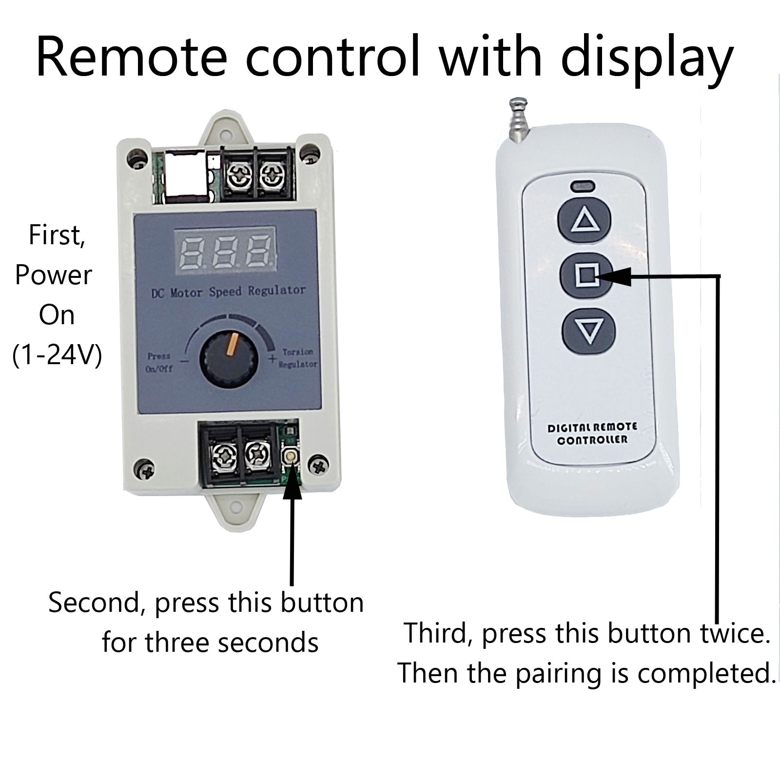DC 12V 24V Remote Controller for Reciprocating Linear Actuator Motor Accessories