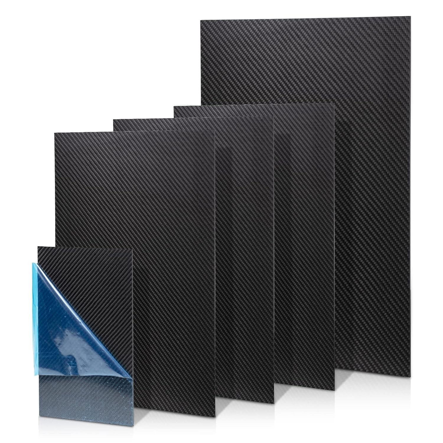 Carbon Fiber Sheets 100x200x0.5mm - Twill Matte Finish for DIY Projects