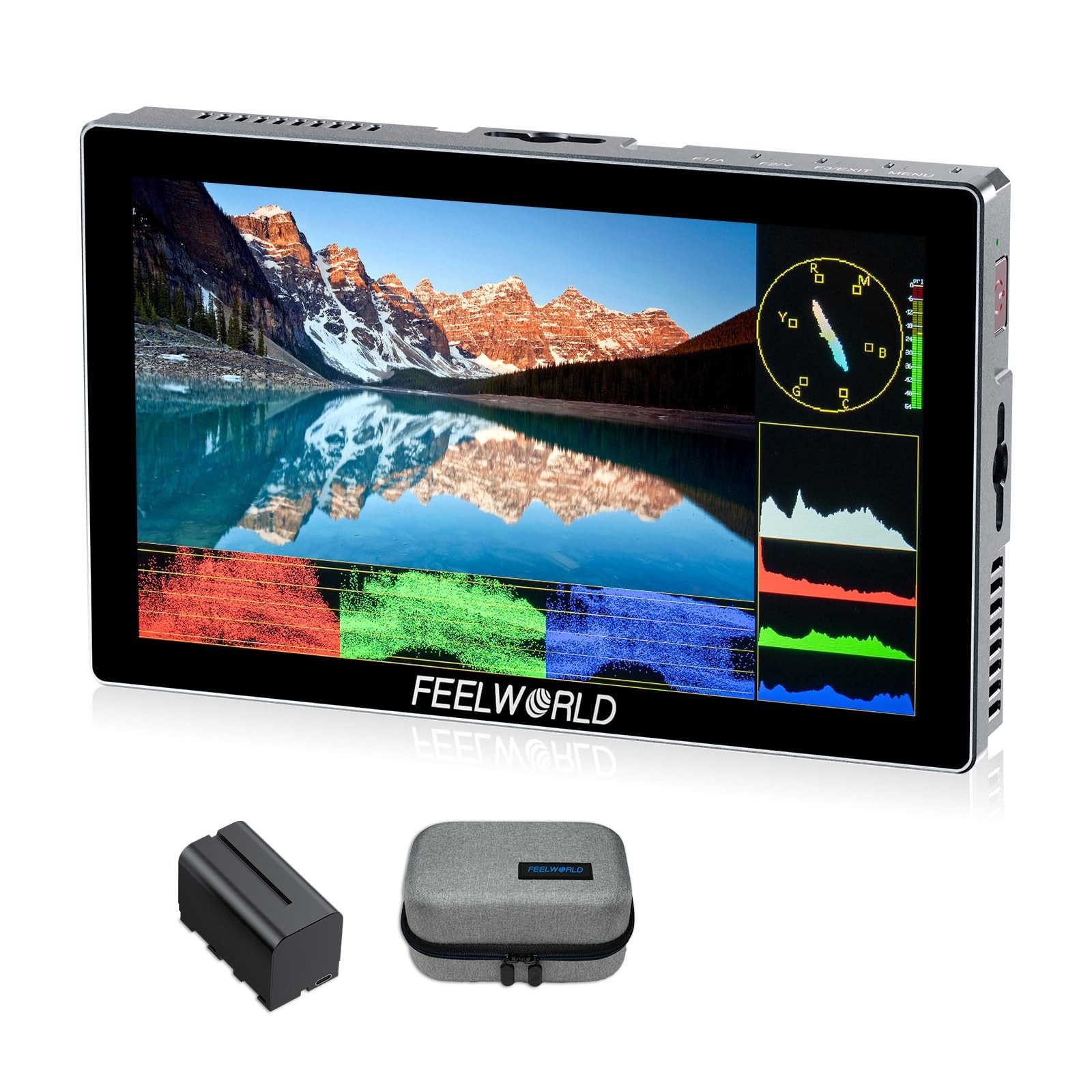 FEELWORLD P6X 5.5 inch 1000nit Aluminium Camera Field DSLR Monitor with F750...