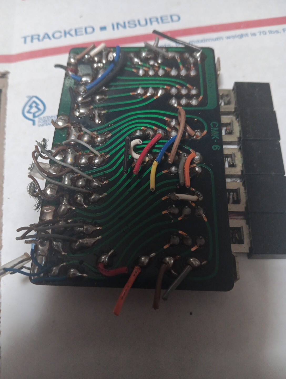 Sansui QR-4500 Push Button Board F 1365