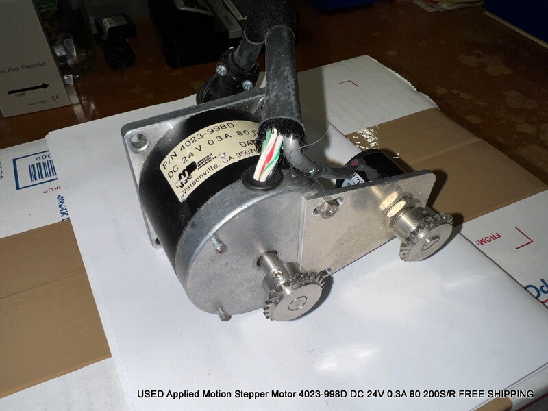 USED Applied Motion Stepper Motor 4023-998D DC 24V 0.3A 80 200S/R FREE SHIPPING