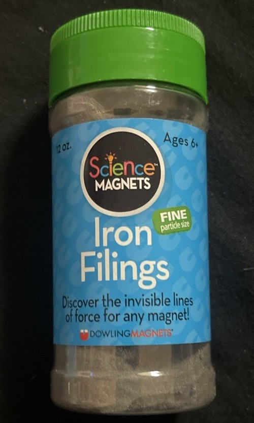 Iron Filings in a Shaker Can by Dowling Magnets FINE Free Shipping