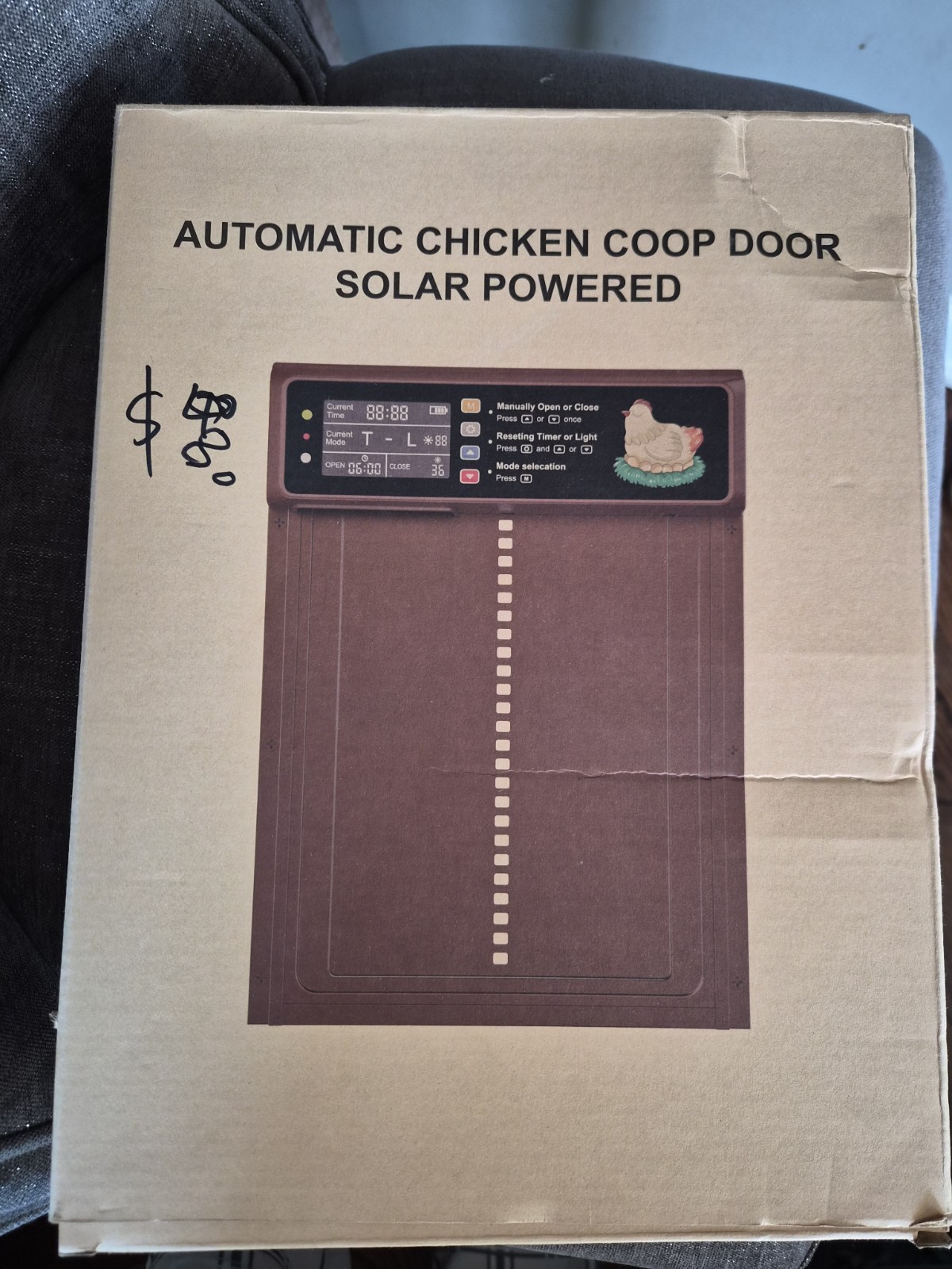 Solar Powered Automatic Chicken Coop Door for Poultry Coops BRAND NEW