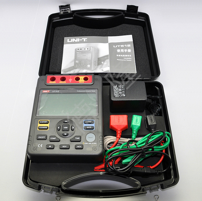 UNI-T UT512 Insulation Resistance Tester 2500V PI DAR Analog Bar USB Interface