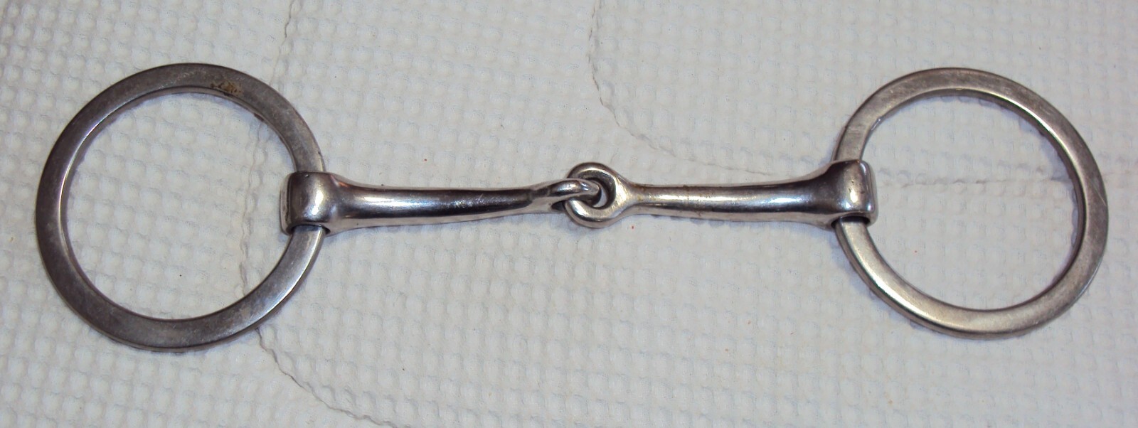 SHOWMAN Fancy Engraved Silver Show Snaffle Bit - BRAID DESIGN - 5 1/2" - GREAT