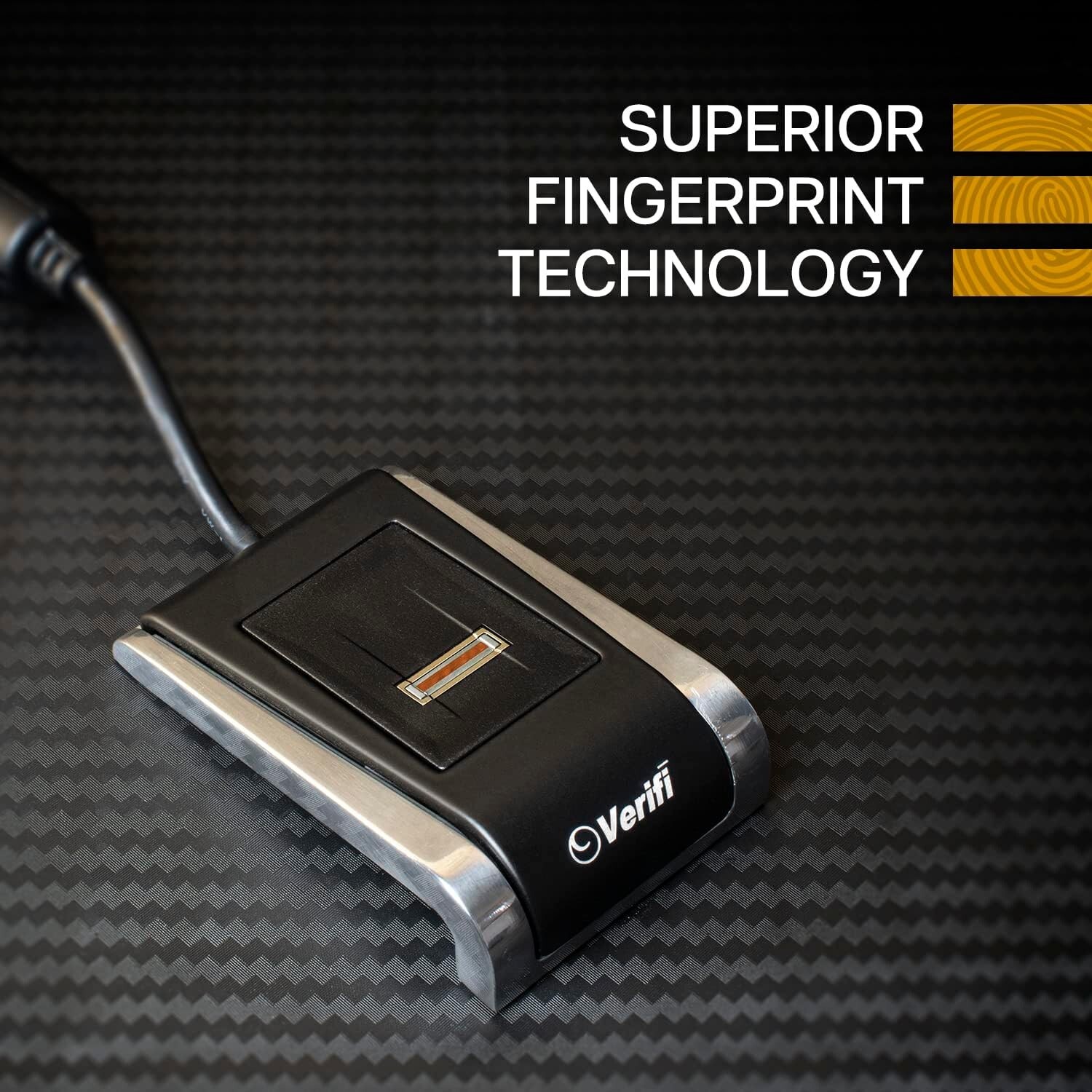 ZVETCO Verifi P2000 Desktop USB Fingerprint Reader - Windows Hello, Windows Pass