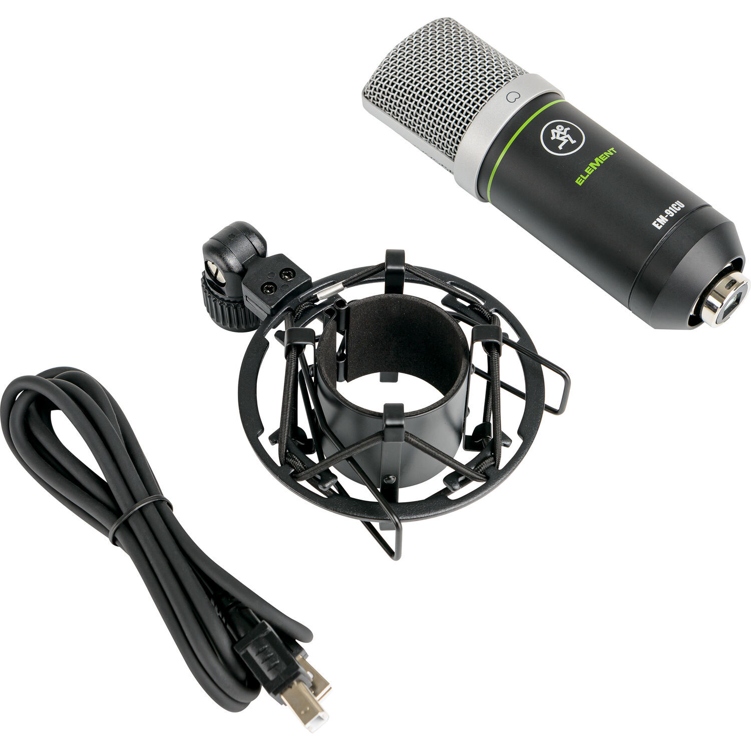 Mackie EM-91CU Element USB Condenser Microphone + Shockmount (AUTHORIZED DEALER)