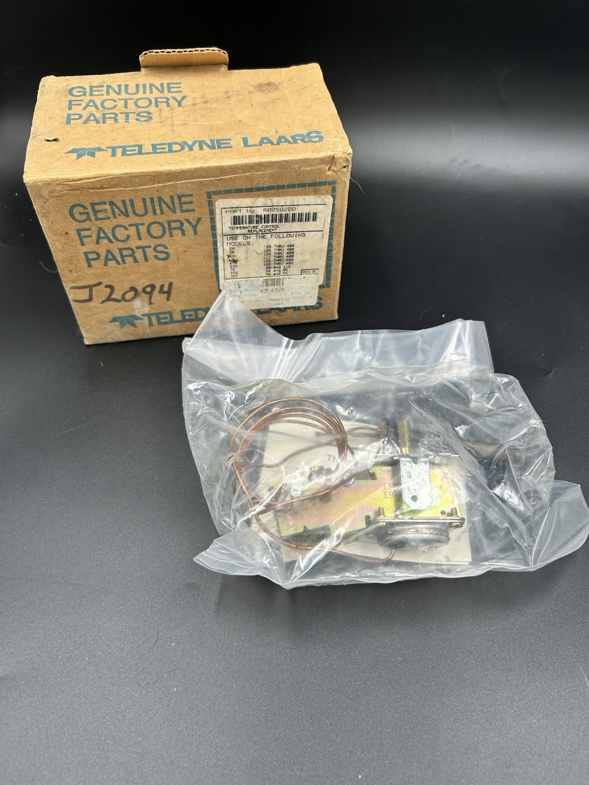 R0058200 Teledyne Laars Temperature Control for Lite2 LG Heaters,DM 125 THRU 400