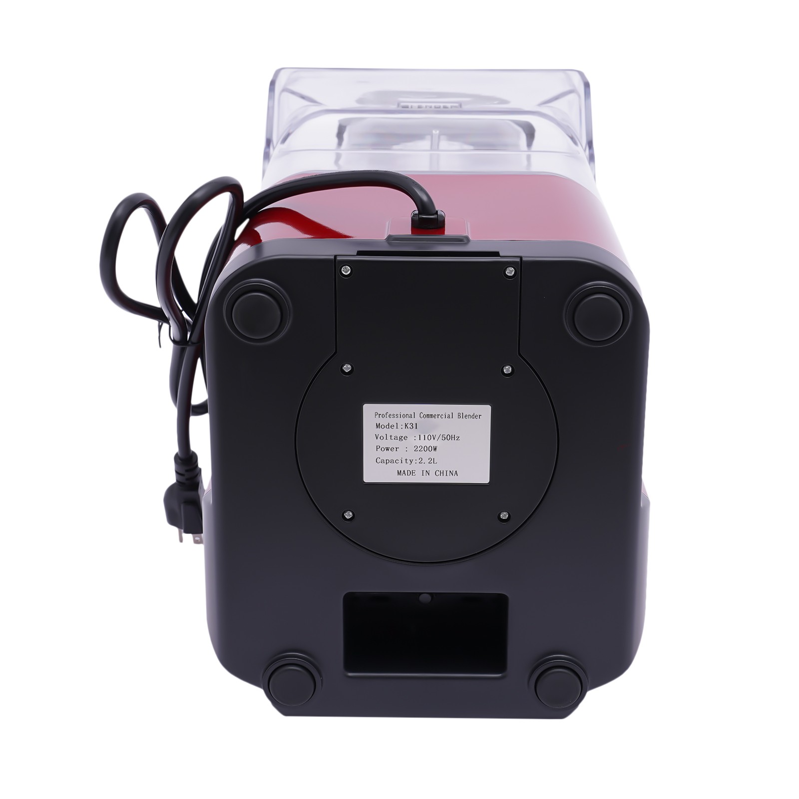 Commercial Professional Blender W/ Shield Quiet Sound Enclosure Timer 2200W