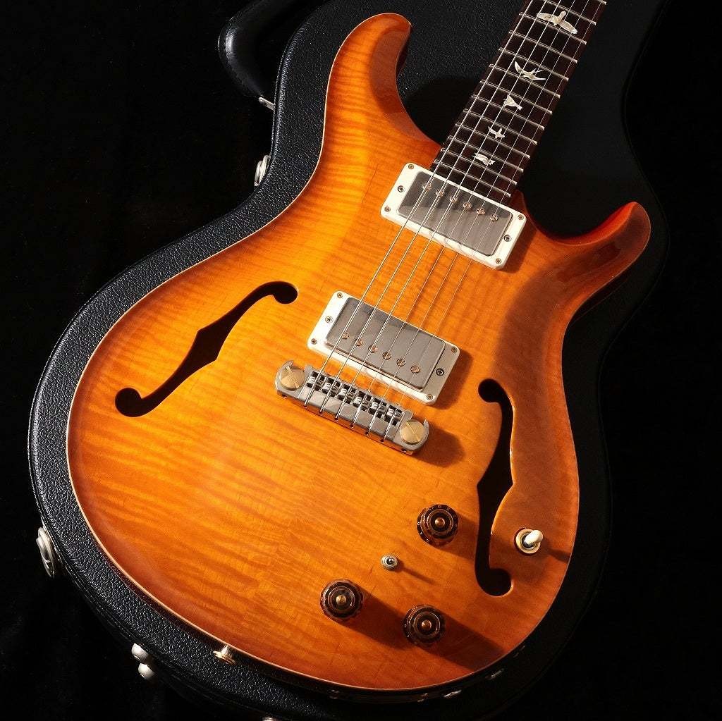 Paul Reed Smith PRS 2017 Hollowbody Ii Piezo 10TOP Mccarty Sunburst Pattern Neck