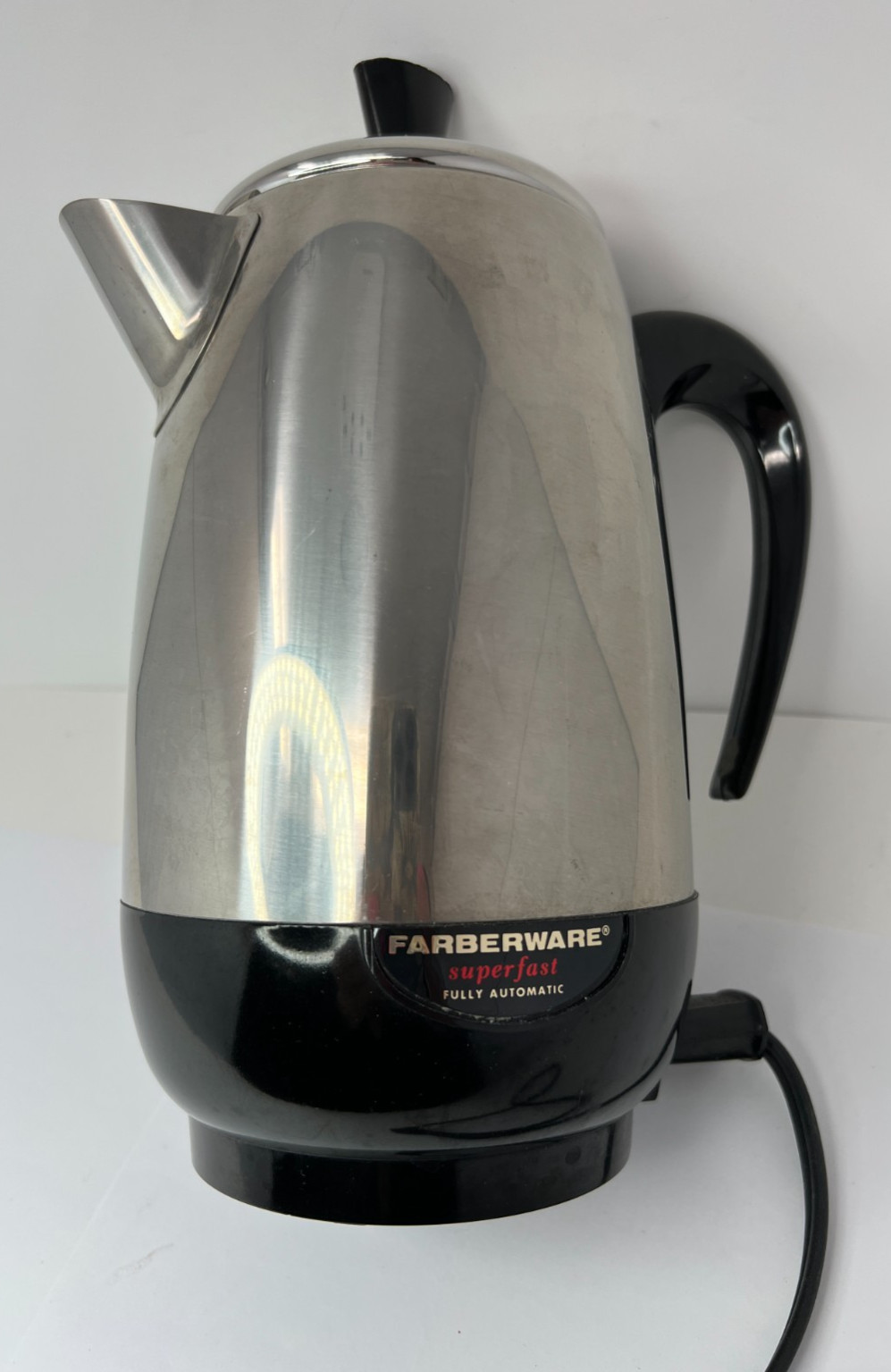Vintage Farberware Superfast 2-8 Cup Coffee Percolator Model 138B CLEAN WORKS
