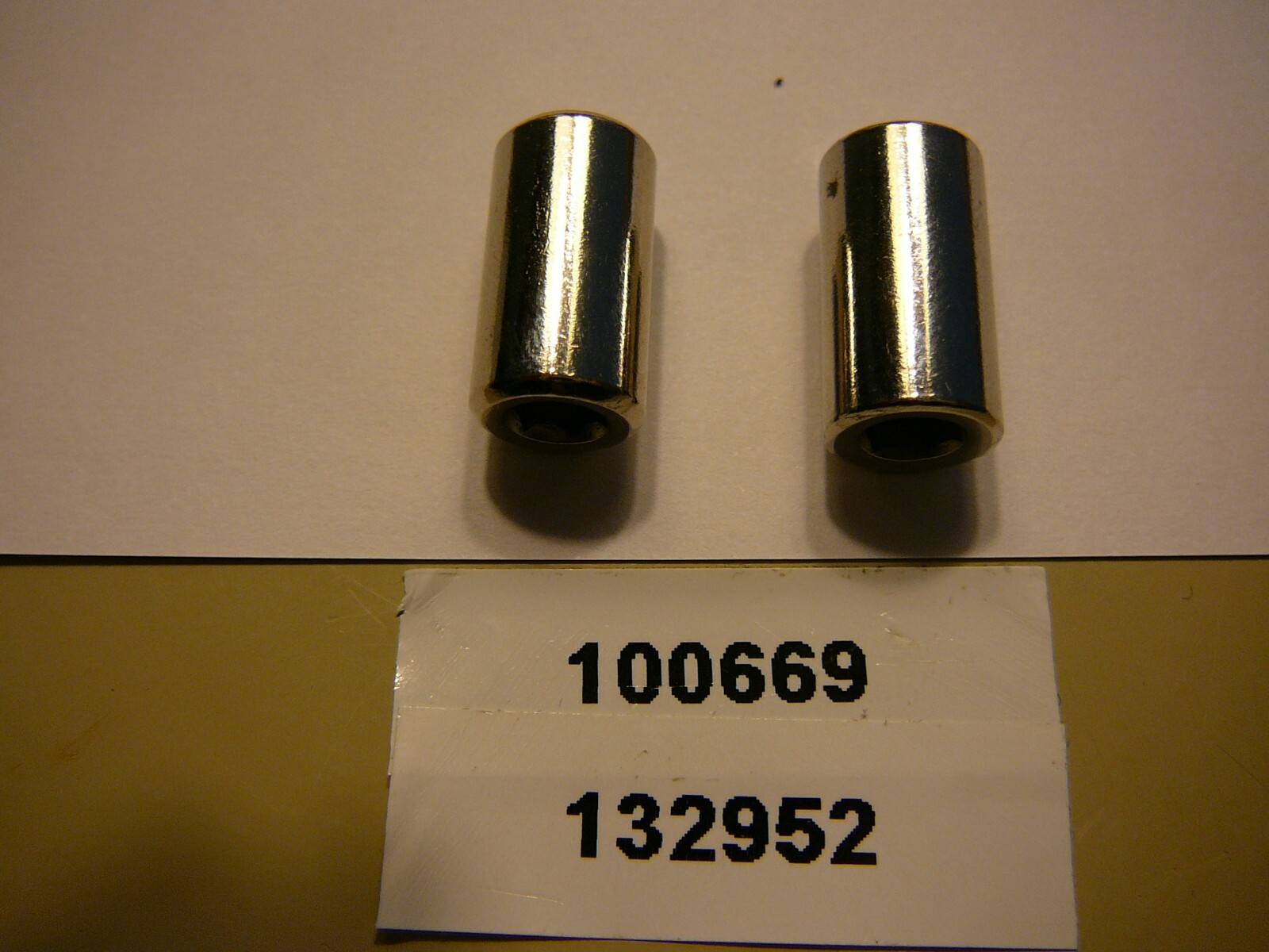 2 IKEA Nut Sleeve Cylinders Female Part 100669 / 132952