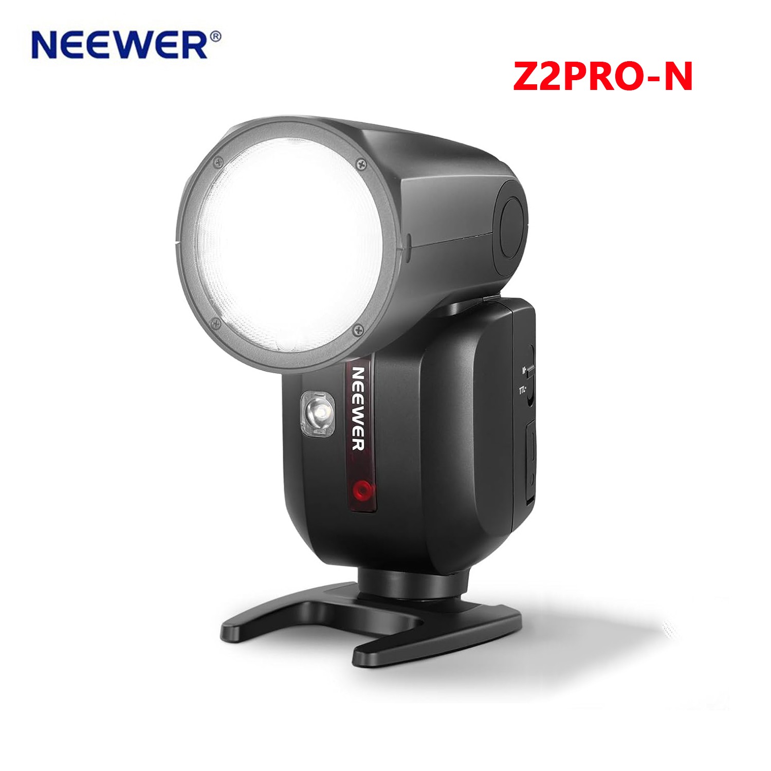 NEEWER Z2PRO-N 2.4G TTL 1/8000s HSS Round Flash Speedlite Light for Nikon Camera