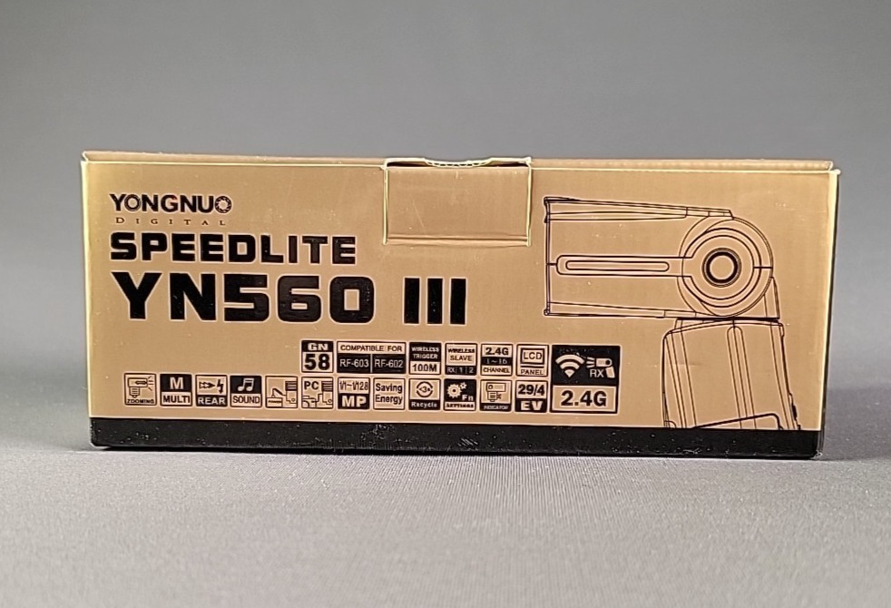 Yongnuo YN560-III Speedlight Wireless Flash- never used- this was a backup flash