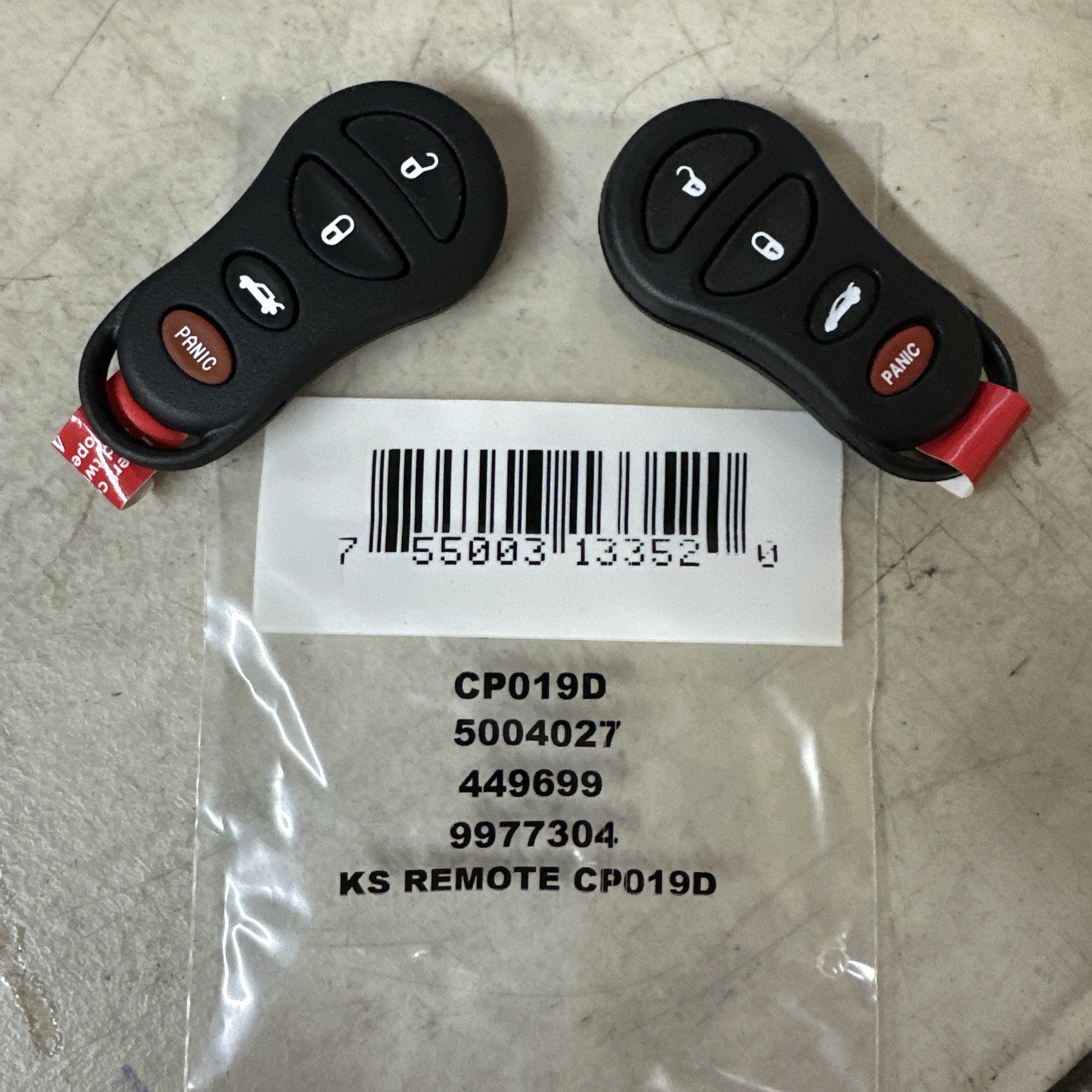 NEW Keystart Remote CP019D 5004027 449699 9977304 2pc