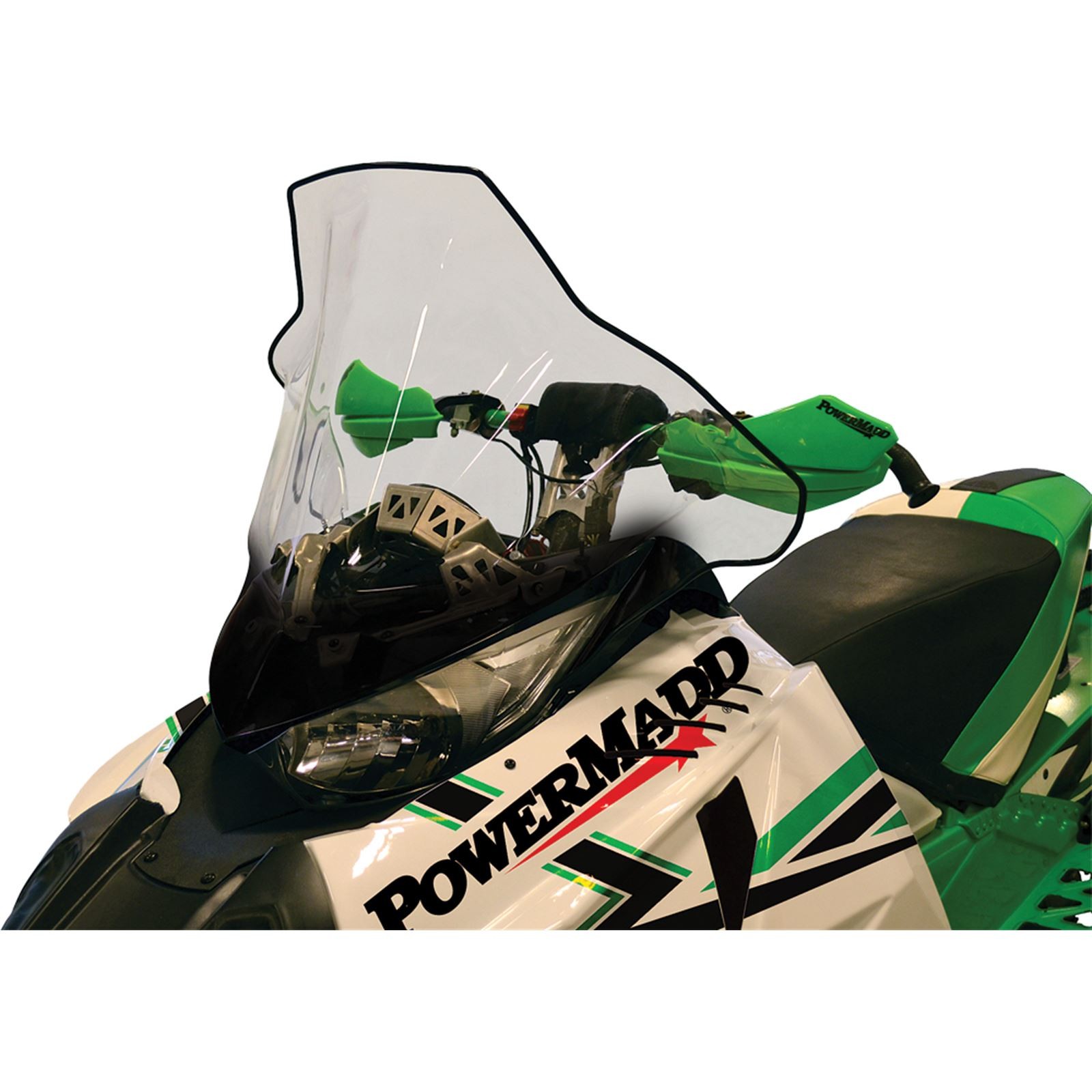 Cobra Windshield - 19" - Tall - Clear/Black - Arctic Cat - Snowmobile 12040