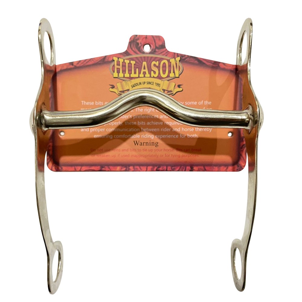 Hilason Western Pony Curb Bit 5 inch Low Port Nickel Stainless Steel