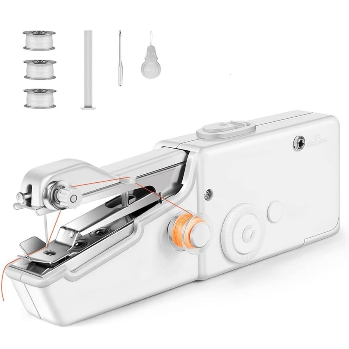 Mini Handheld Sewing Machine, Portable (White)