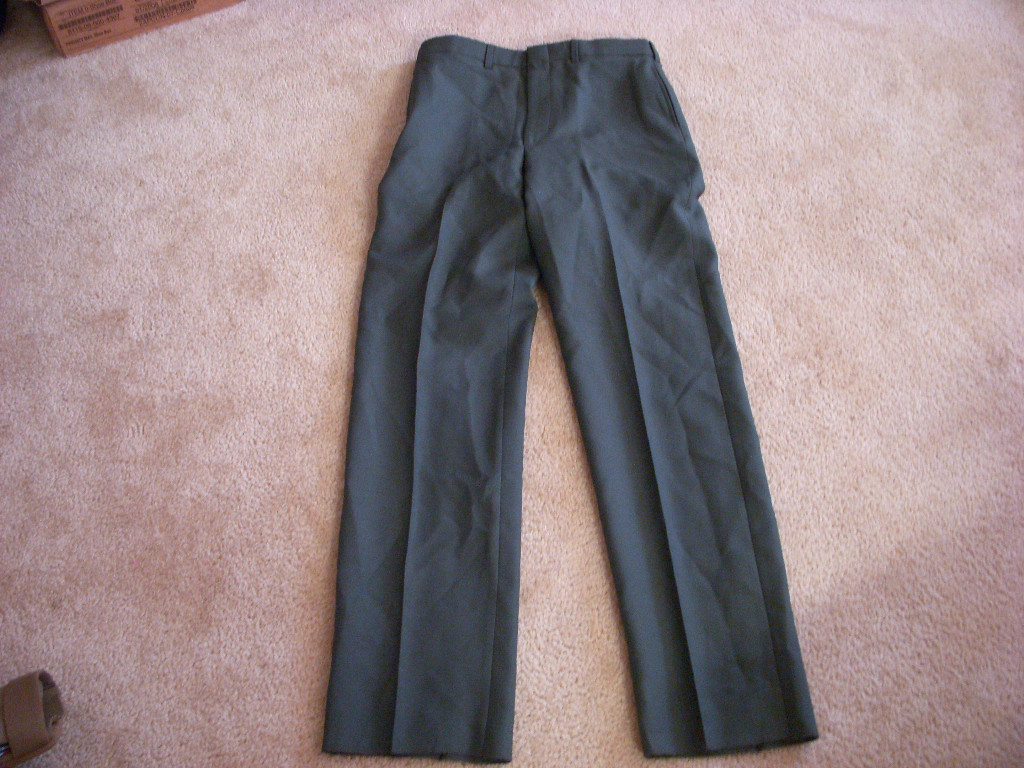 US ARMY MENS GREEN DRESS PANTS WAIST 31" NWOT