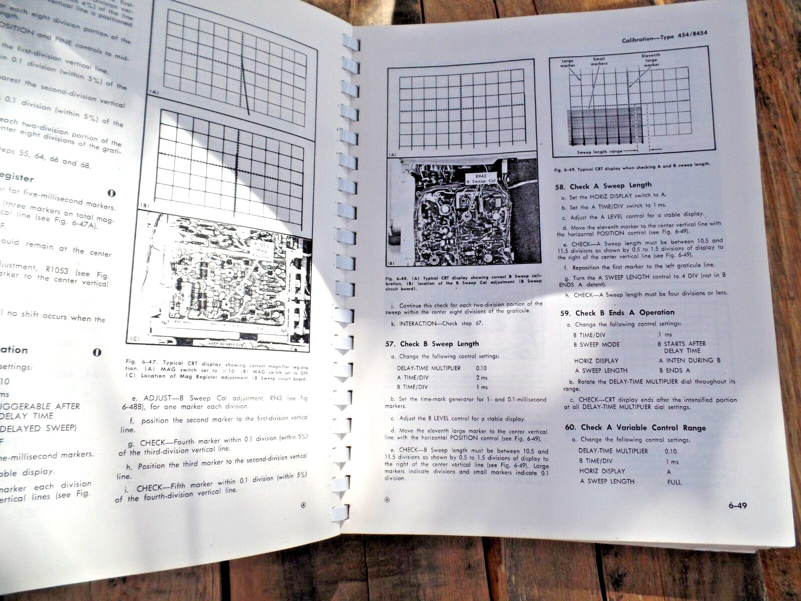 Tektronix 454/R454 oscillator Operation Manual