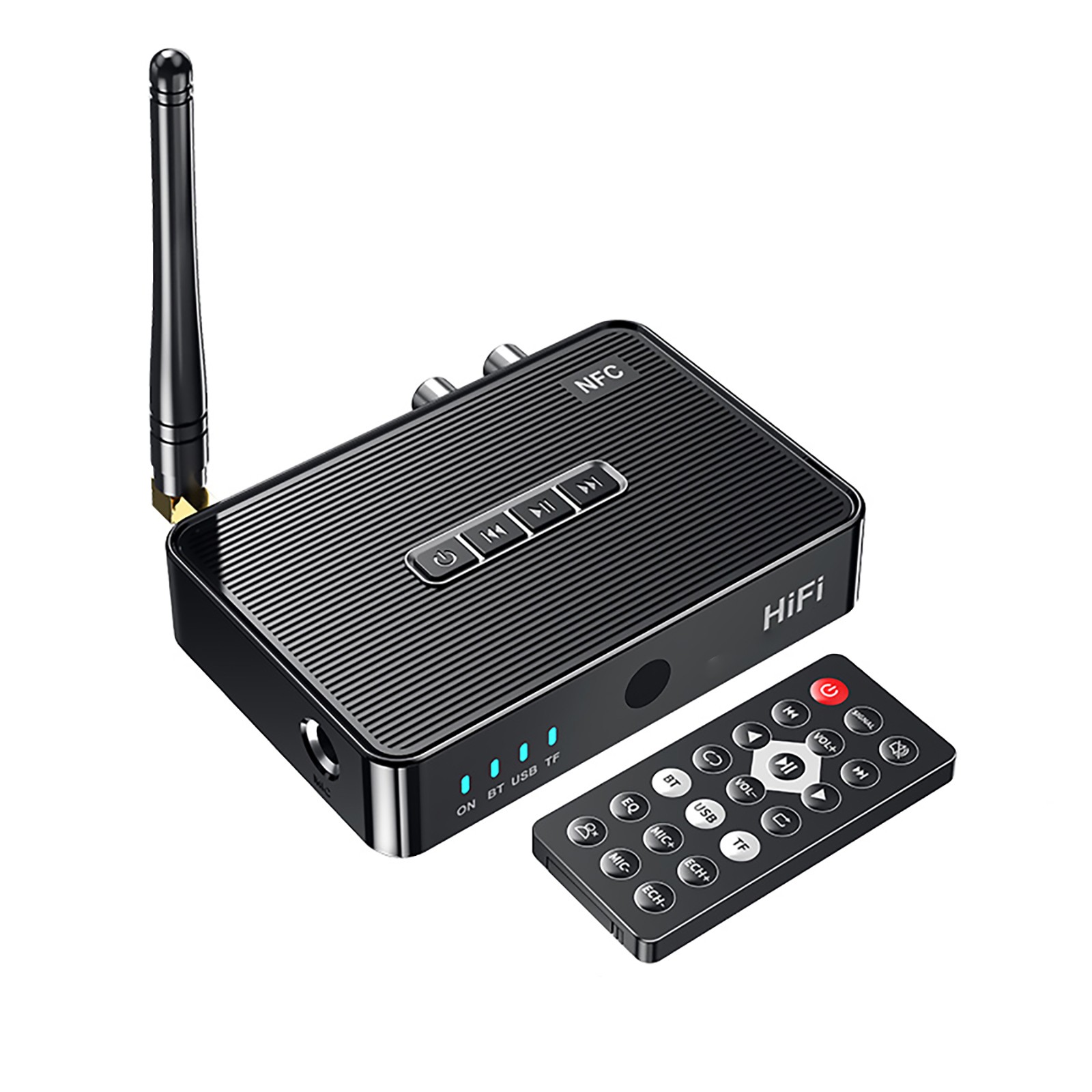 3in1 Bluetooth 5.1 Receiver Wireless NFC to RCA Stereo Audio Amplifier Adapter