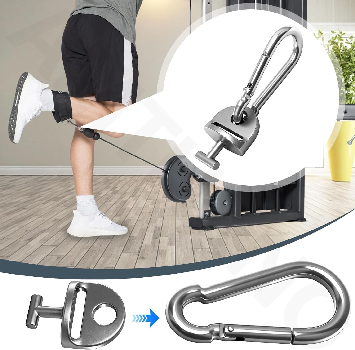 4 Pair T Lock Adapter W/Snap Hooks for Tonal Accessories, Accessory...