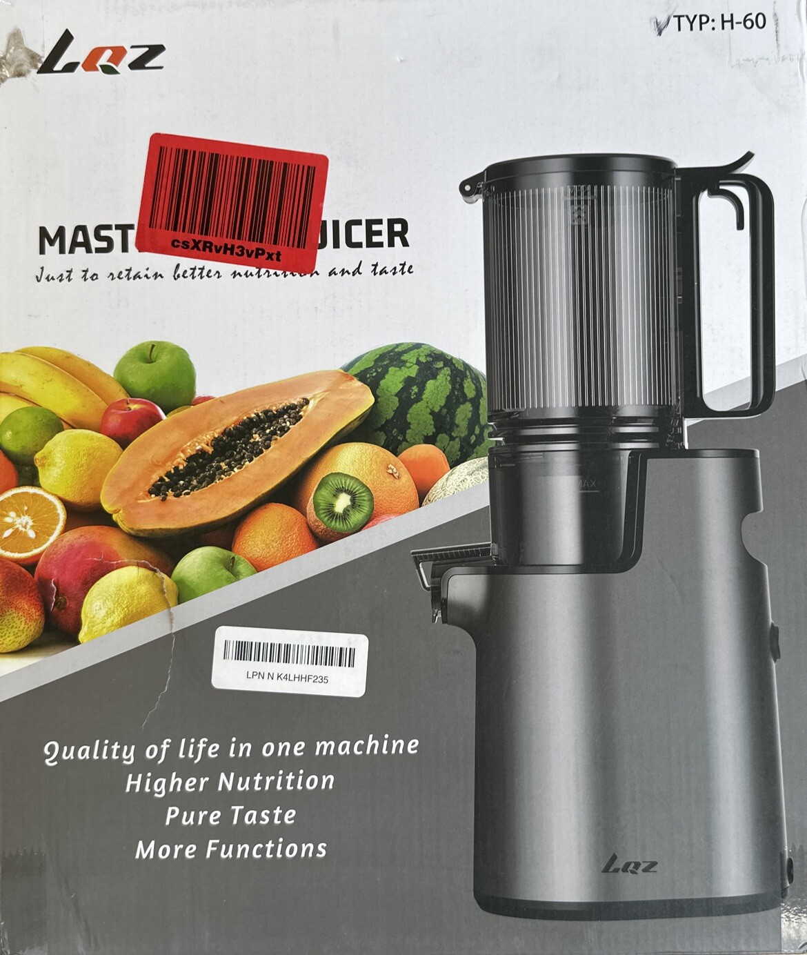 Cold Press Juicer,Slow Masticating Juicer Machines,350W Juice Extractor