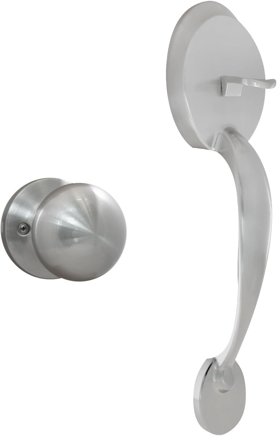 MiLocks BTF-02SN Digital Deadbolt Door Lock and Passage Handle Set Combo (B1)