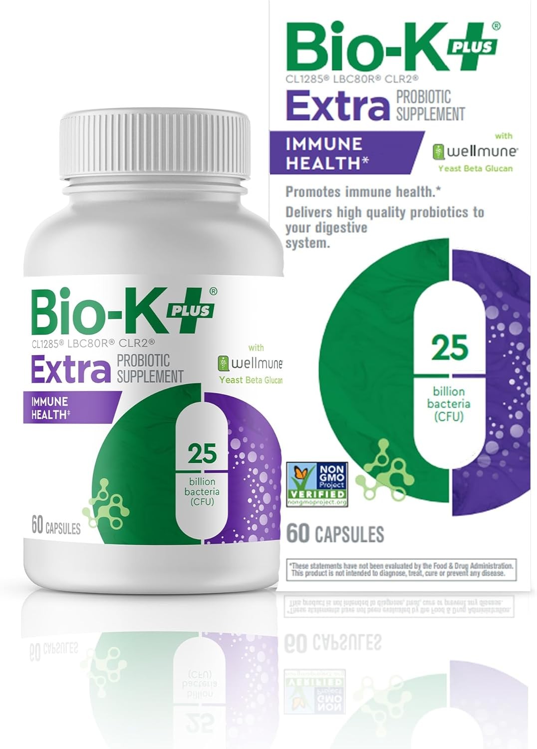 Bio-K + Extra Probiotic Immune Health 60 Caps - **Free Shipping - Exp:05/2026**