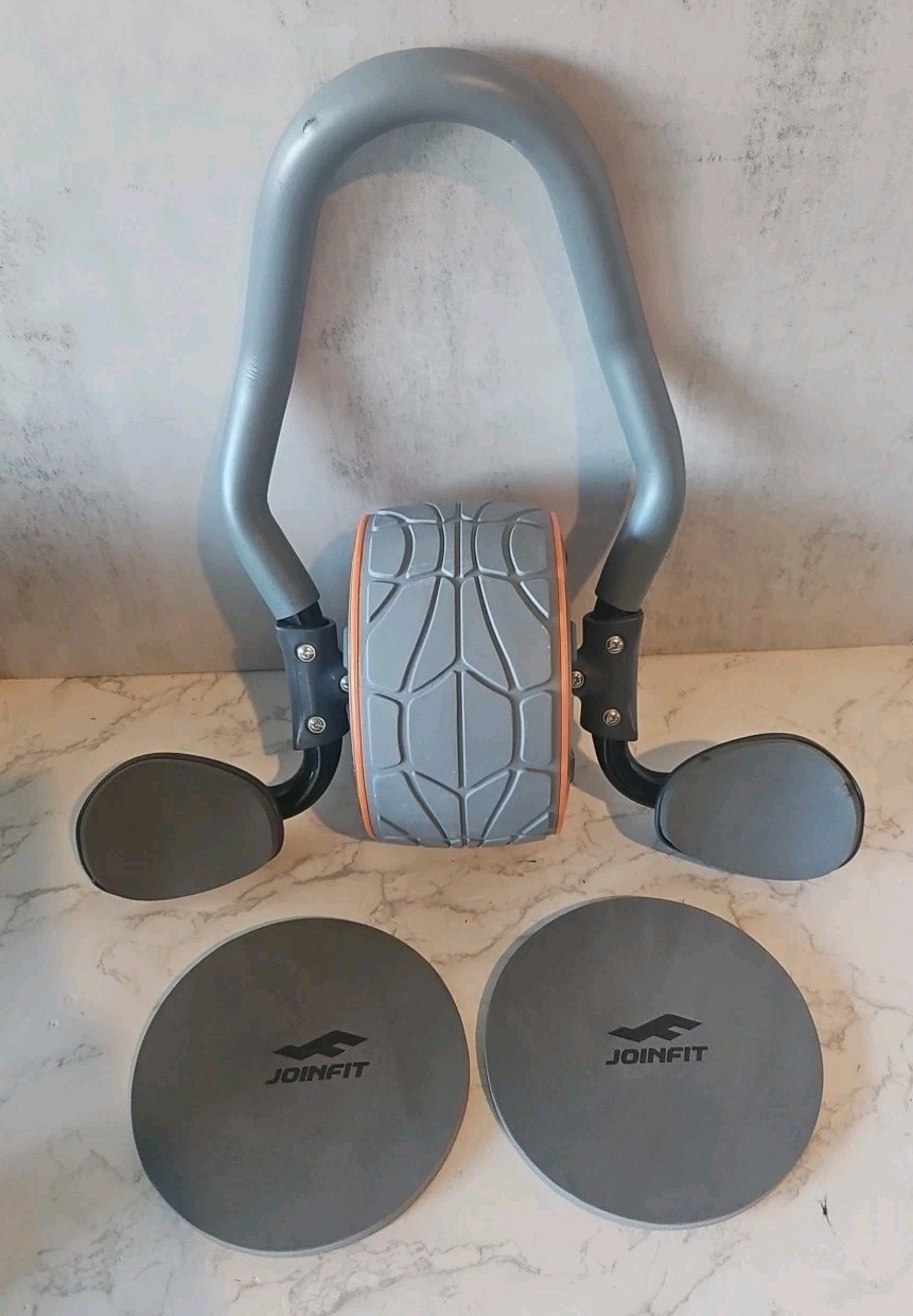 JOINFIT Fitness Ab Roller Wheel with Elbow Support&2 Knee Pads,Abdominal Trainer