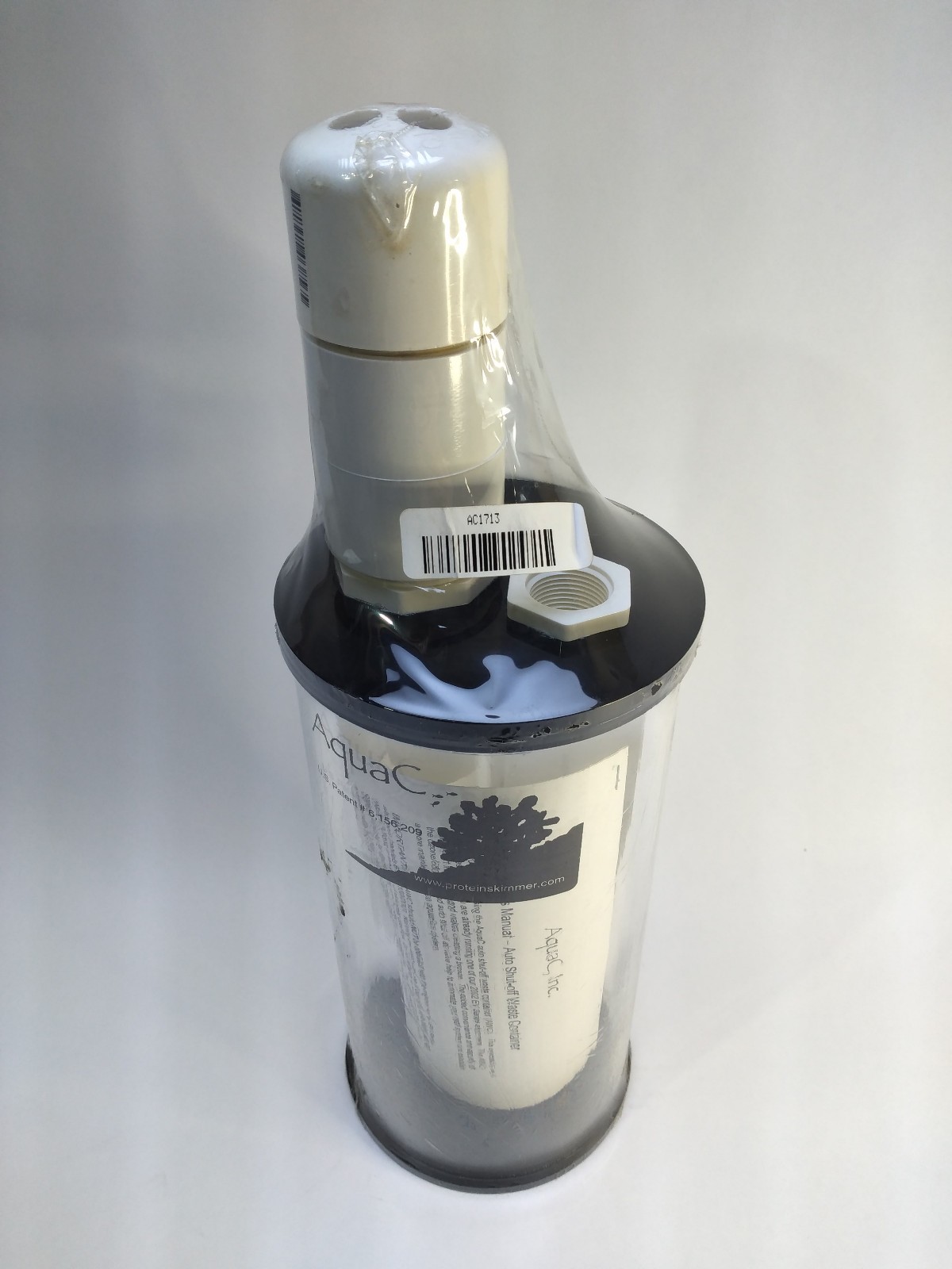AQUAC AUTO SHUT OFF EV Auto Waste Collector for EV Series skimmers 2.5L Aquarium