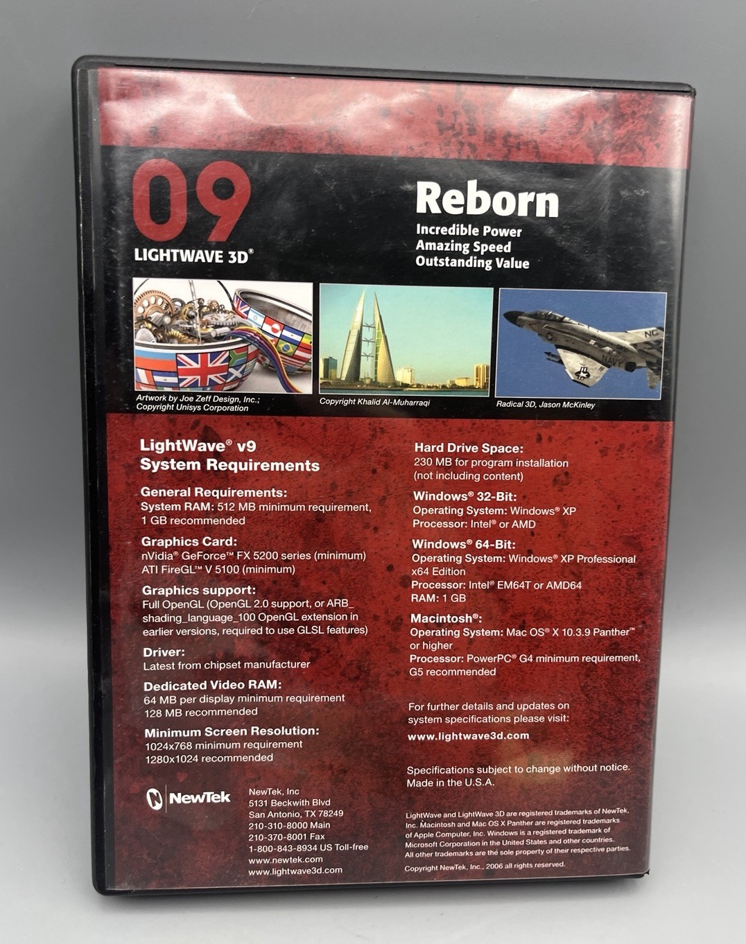 Lightwave 3D Version 9 Computer Graphics Software (No USB)